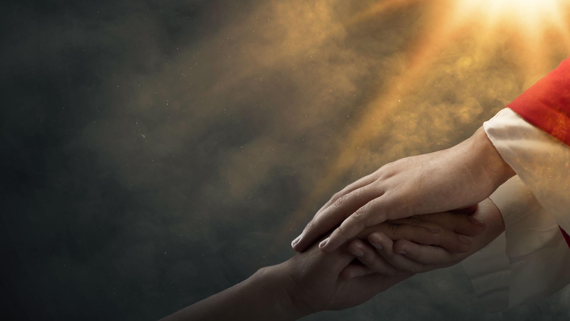 Jesus Christ's giving a helping hand